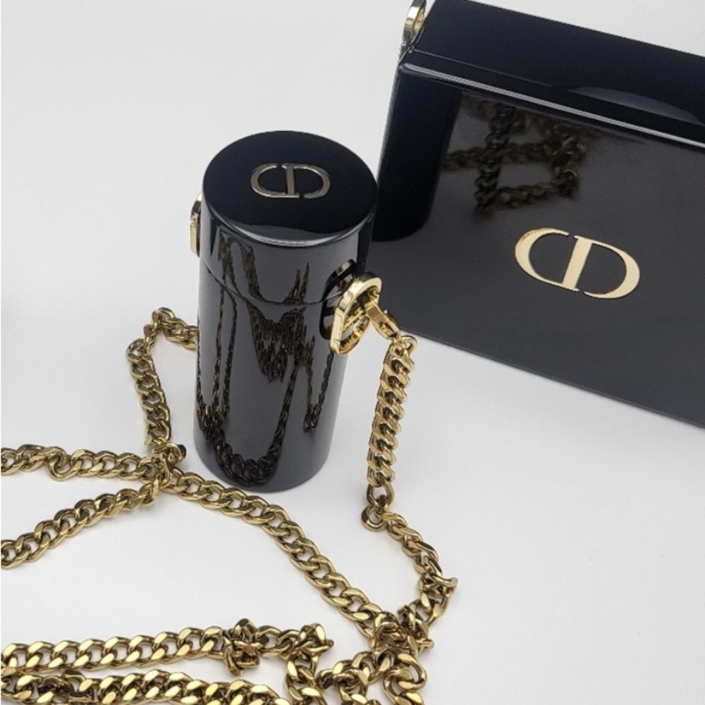 Dior Black and Gold Minaudière - Picture 8 of 10